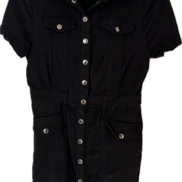 Haute Monde Black Utility Dress - Size Medium - Stylish and Functional - Picture 3 of 5